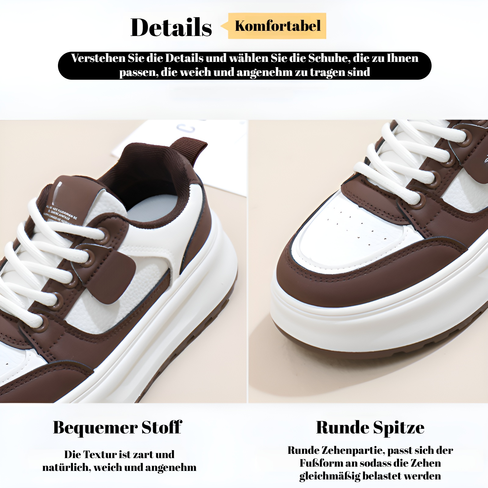 Weiße Freizeitschuhe für den Alltag Damen