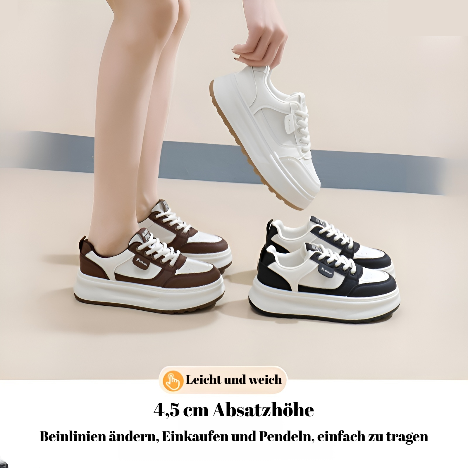 2025 Frühling weiße Schuhe neue koreanische Version von Freizeitschuhen ins weibliche Studentin Frei