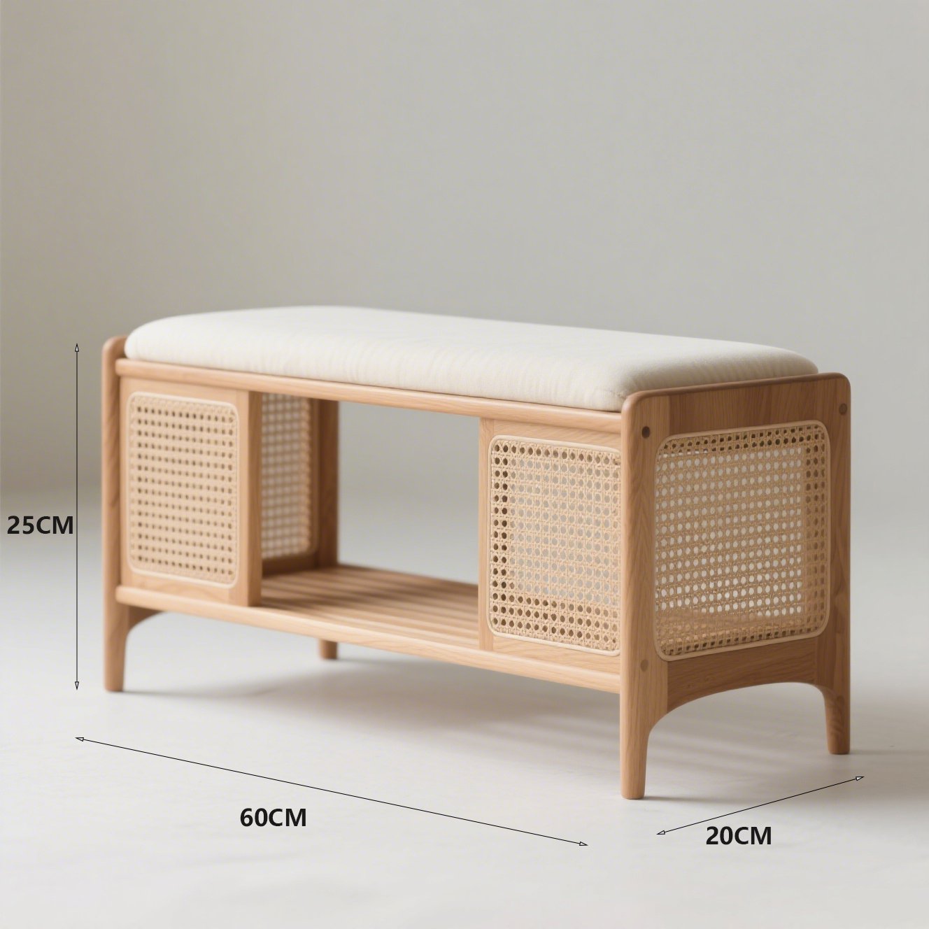 Lavice na přezouvání bot z masivního dřeva