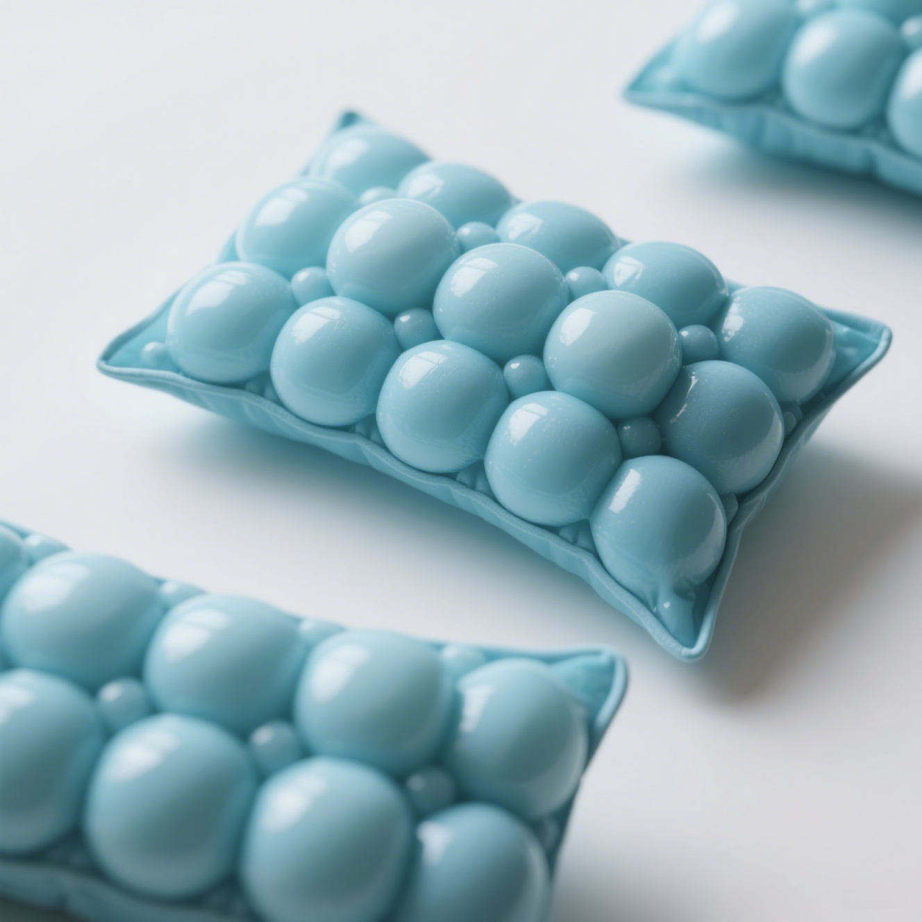 Coussin en forme de haricot glacé