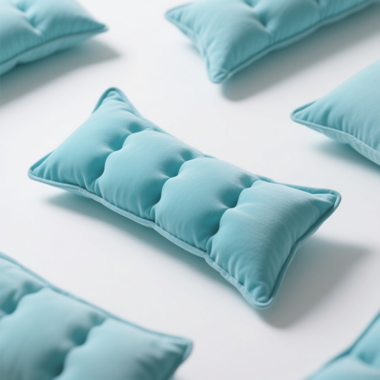 Coussin en forme de haricot glacé