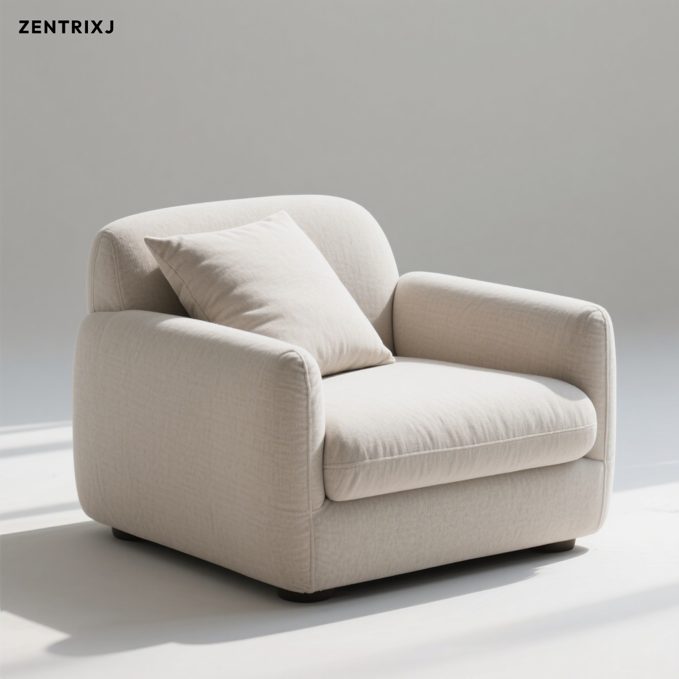 Minimalistyczna nowoczesna sofa z tkaniny