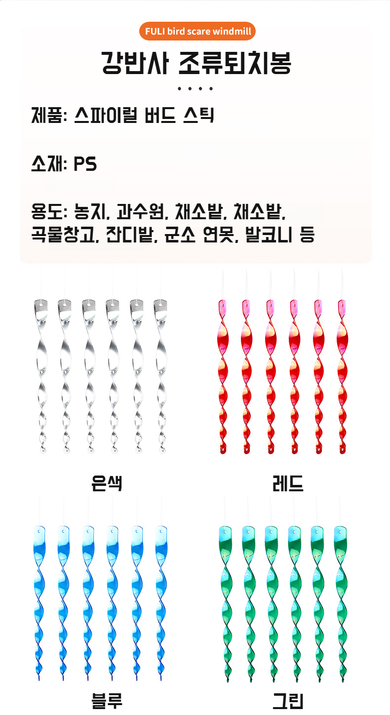 나선형 디자인의 반사 섬광 방조 공구 클로즈업