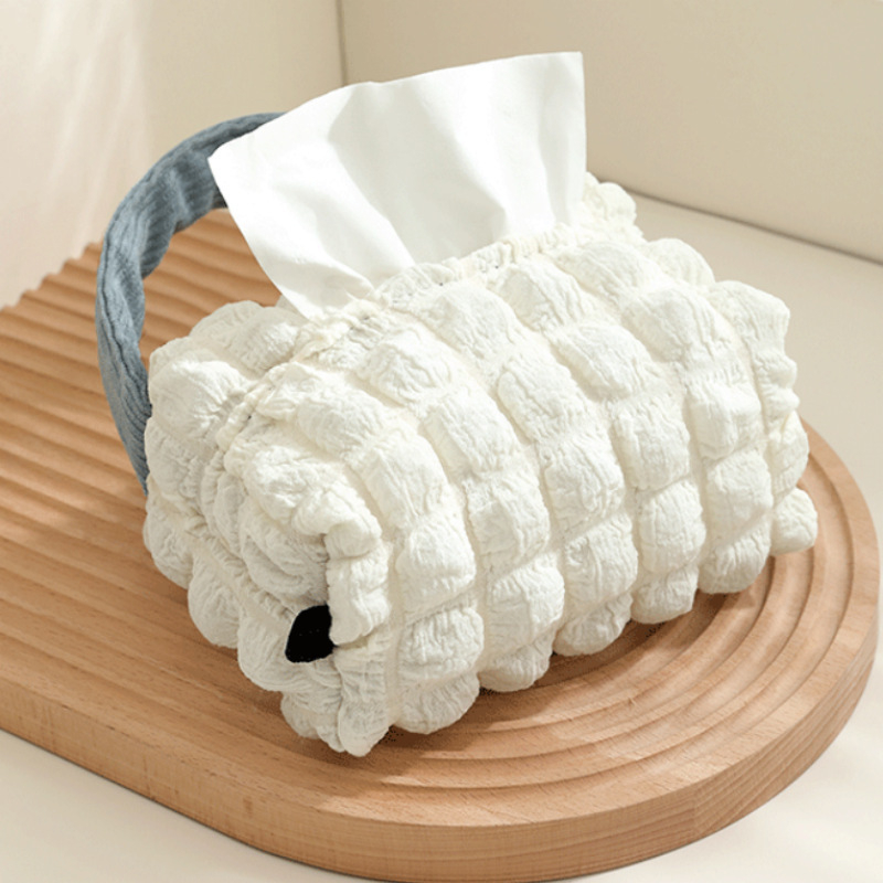 おしゃれな車内ティッシュボックス設置例