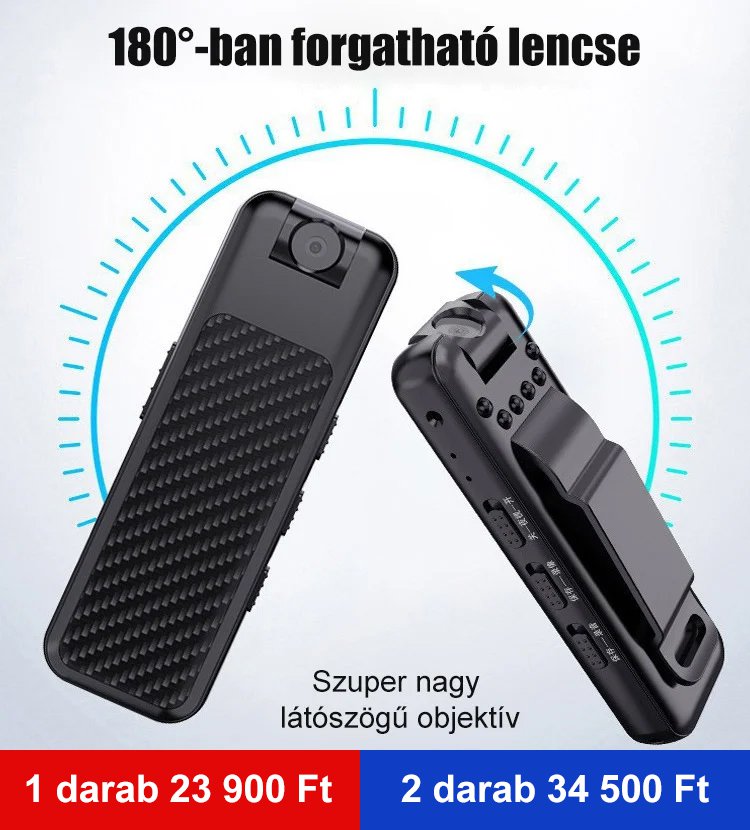 Hordozható audio- és videorögzítő