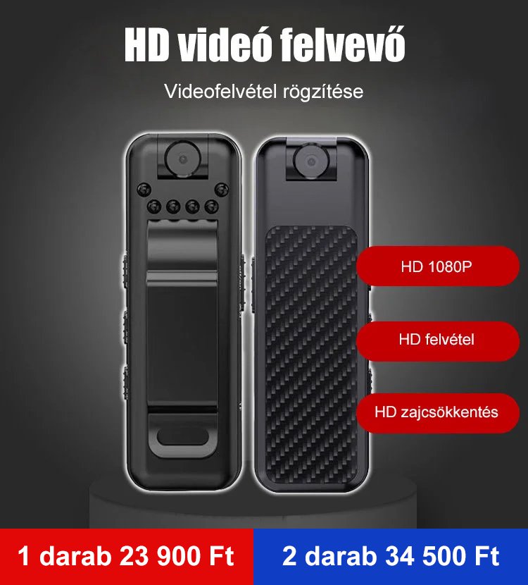 Hordozható audio- és videorögzítő