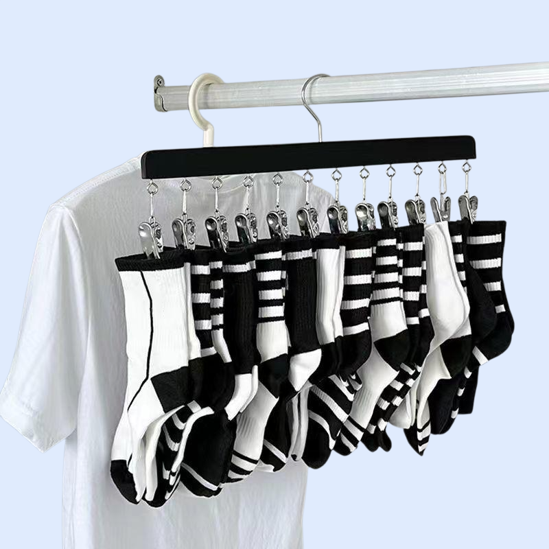 ステンレス木製物干しラック