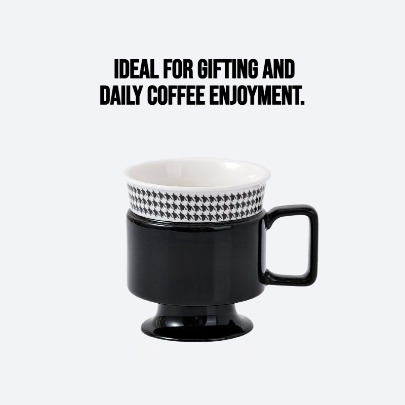 French high-end light luxury ceramic coffee cup