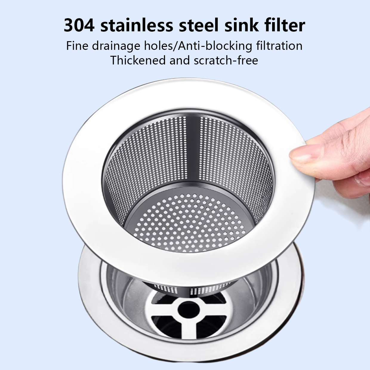 304 stainless steel sink filter