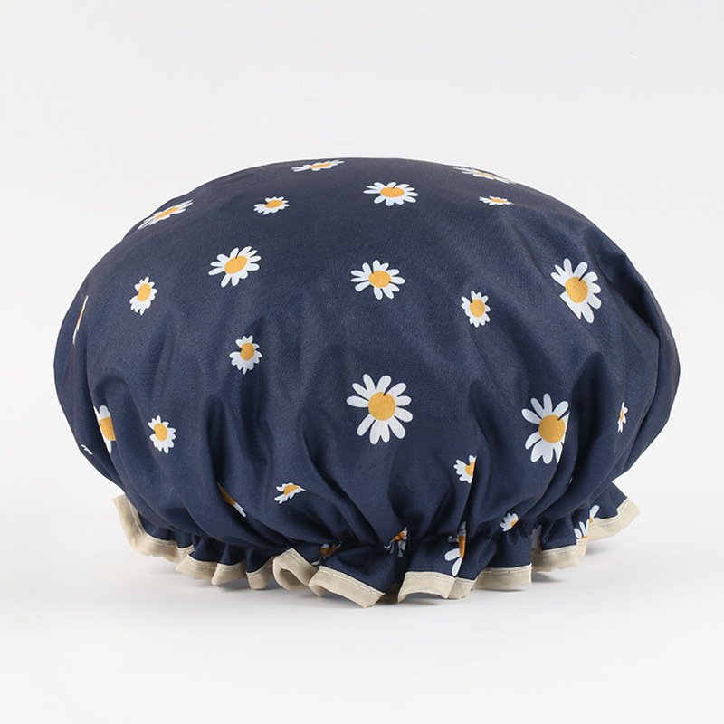 طبقة مزدوجة سميكة للماء غطاء الشعر المنزلية غيوم الزهور