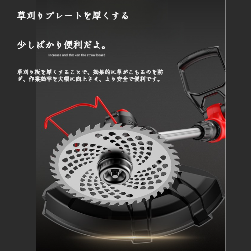 ホーム手持ち型リチウム充電式トリマー雑草ワッカー 充電式リチウム草刈機ブラシレスガーデントリマー雑草ワッカー
