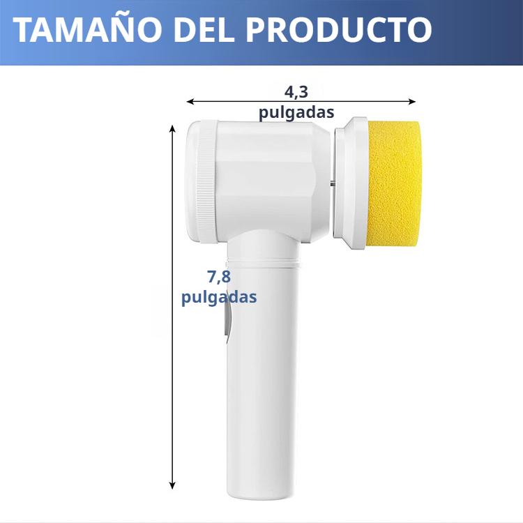 Cepillo de limpieza eléctrico multifuncional de mano