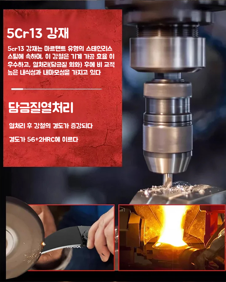 실용적인 야외용 스텐 접이식 칼