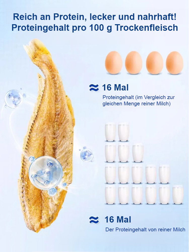 Getrocknete Tiefseefische, schwer zu fangen