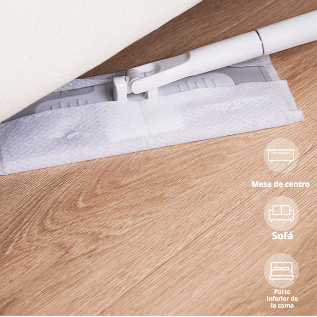 Mopa electrostática multifuncional para limpieza sin manos