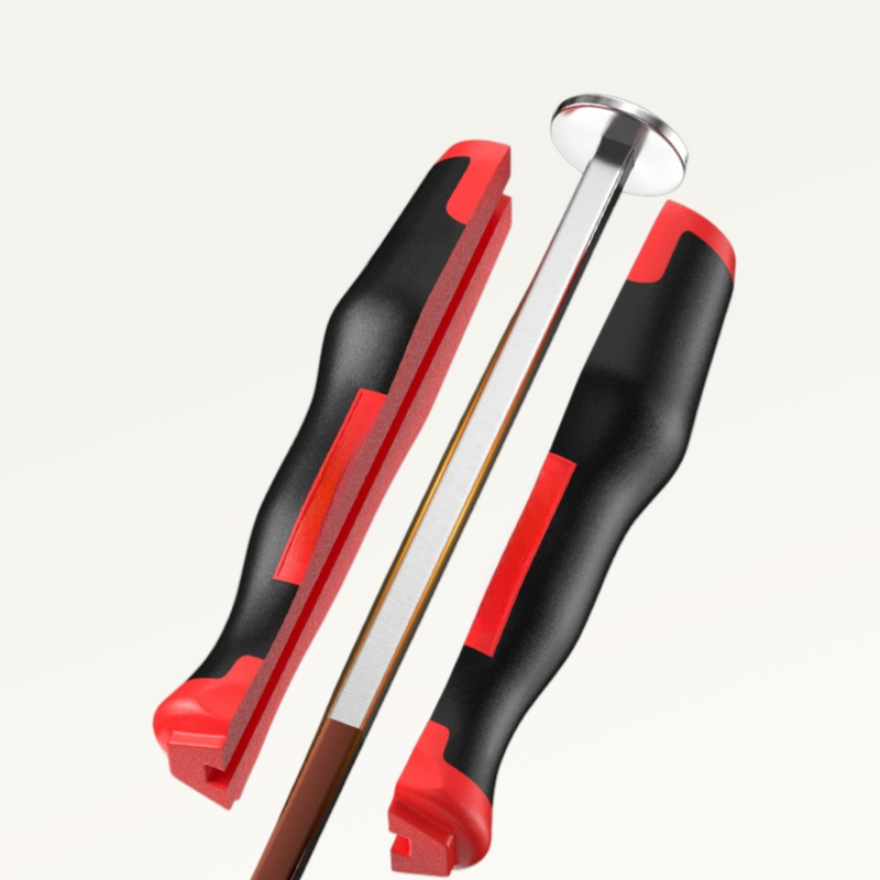 Stainless steel knock-on clip screwdriver