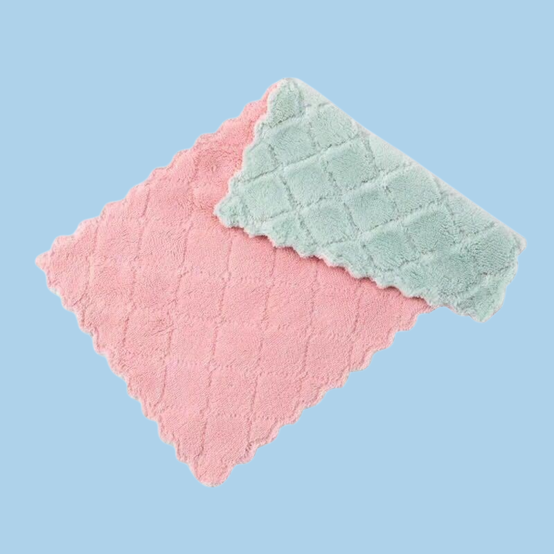 油をつけない両面食器洗い布