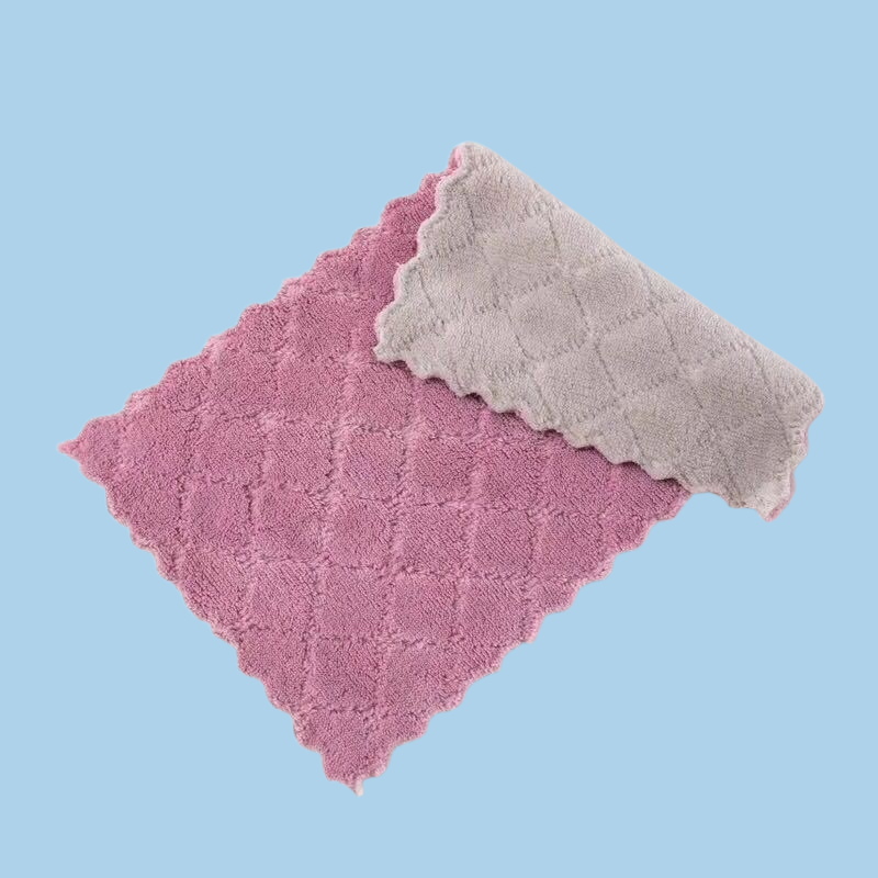 油をつけない両面食器洗い布