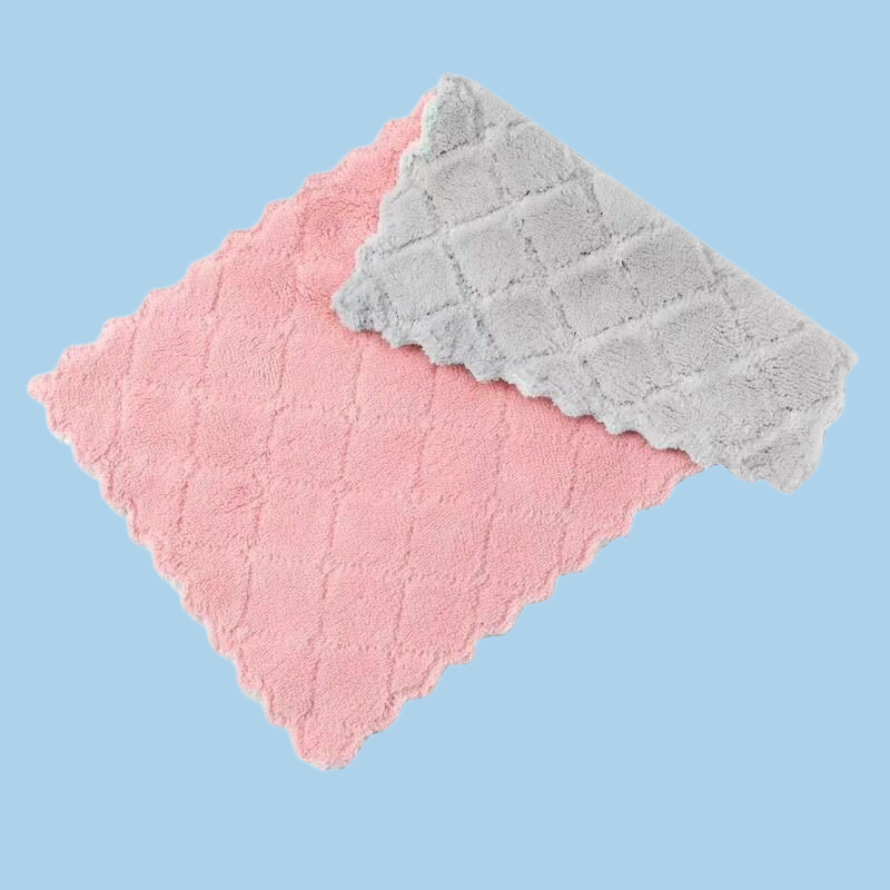 油をつけない両面食器洗い布