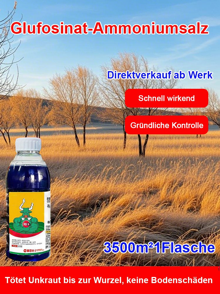  Hohenheim Agrar | TÜV-geprüftes L-Glufosinat, 1x Sprühen = ganzjährig unkrautfrei 