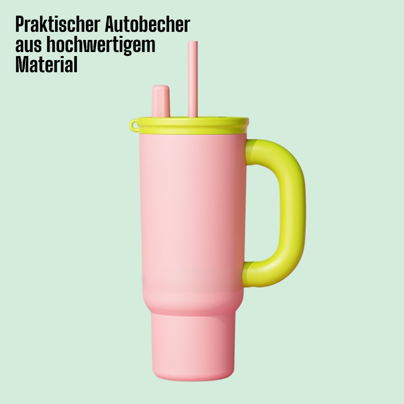 Einfacher, einfarbiger Autobecher zur Wärme- und Kältespeicherung