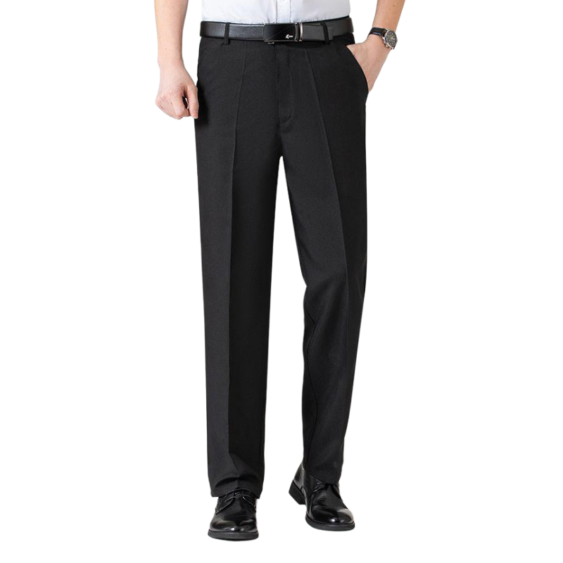 中高年の夏の氷の絹の通気性の男性のカジュアルなズボン ルーズフィッティングパパパンツスーツパンツメンズカジュアルパンツ