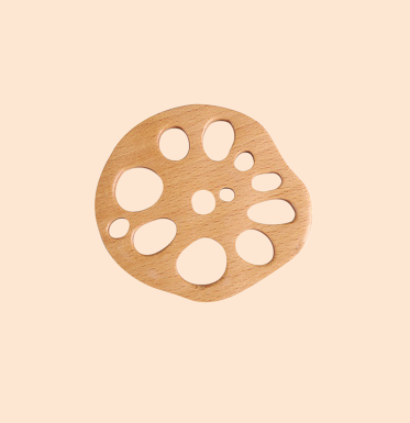 식당 물컵용 너도밤나무 커피 코스터