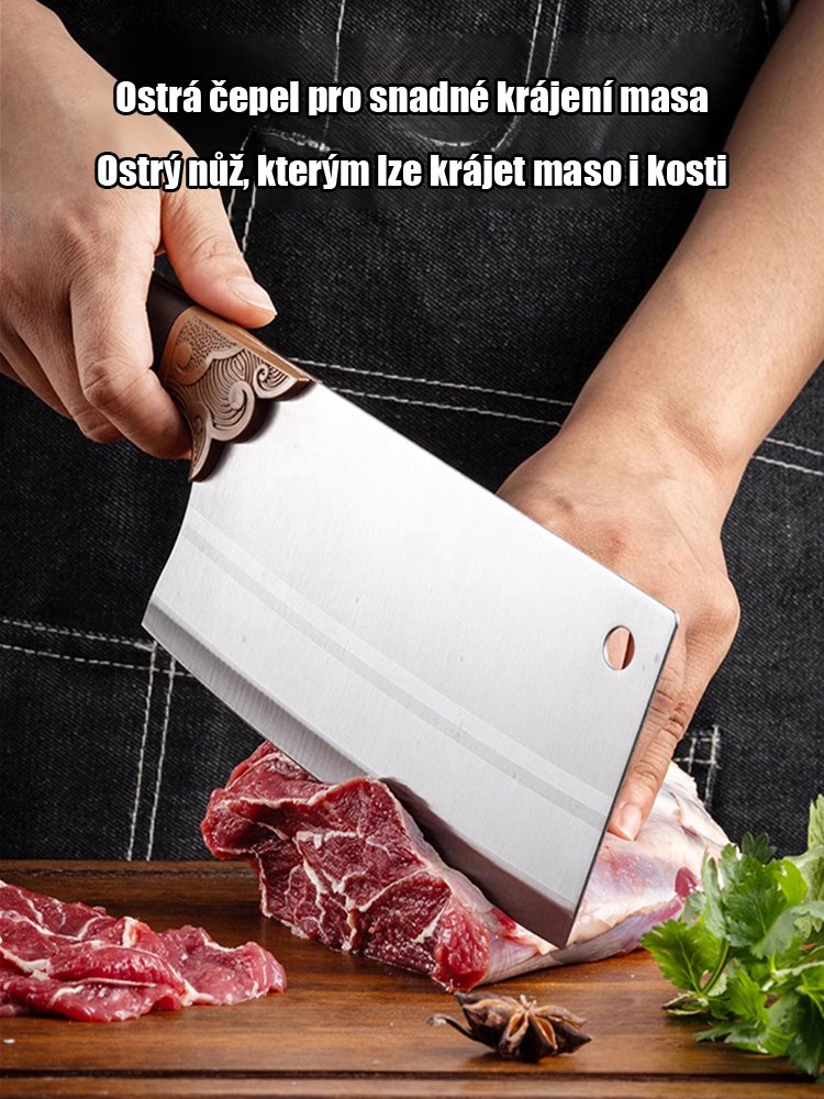 Fadeng extrémně ostrý nerezový kuchyňský nůž HB