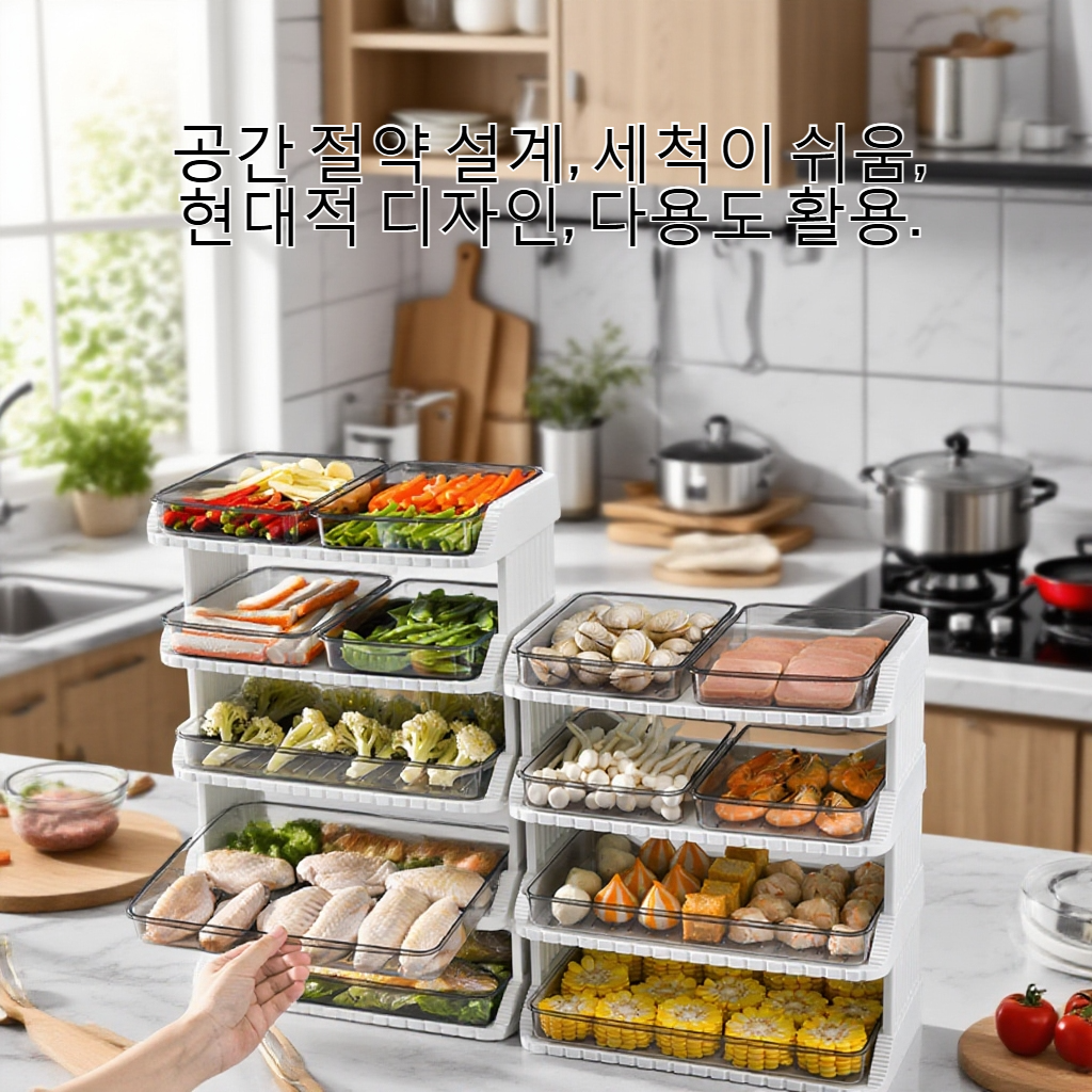 주방 다층 요리 접시