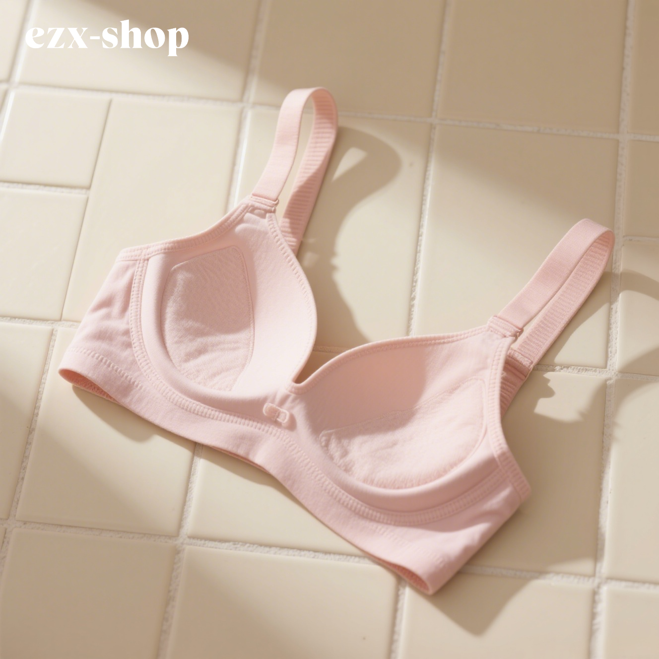 Női merevítő nélküli melltartó (világos rózsaszín modál)