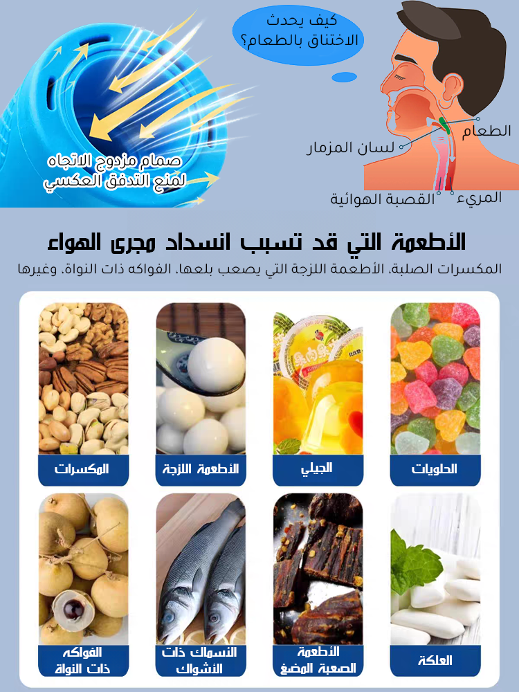 جهاز طوارئ هيمليك محمول لإزالة الانسداد