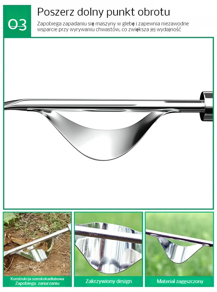 Wyrywacz chwastów odporny na korozję
