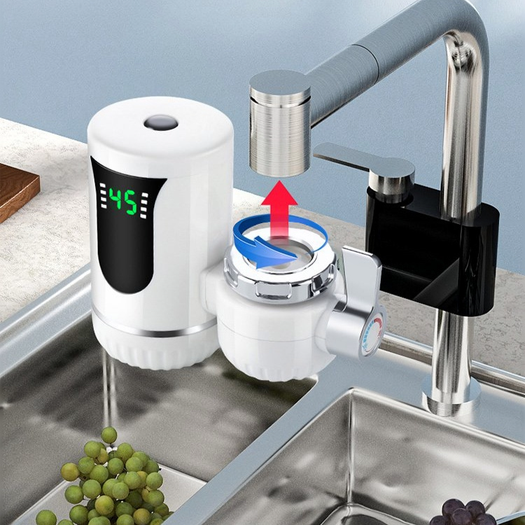 3-Sekunden-Schnellinstallation ohne Hitze Warmwasserhahn