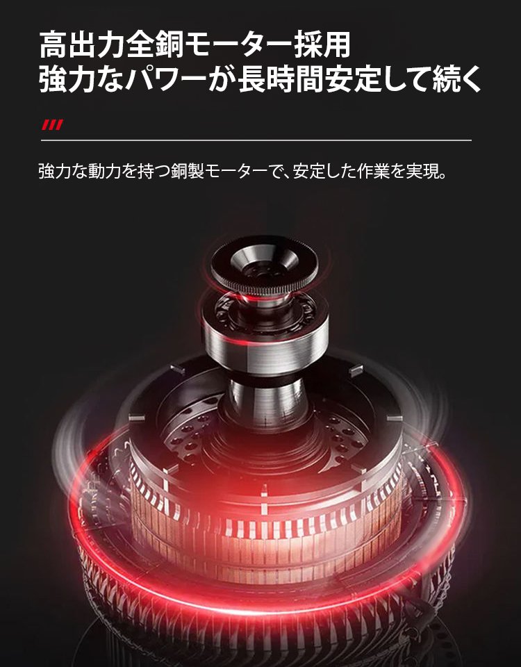 工業用高出力電動ドリル