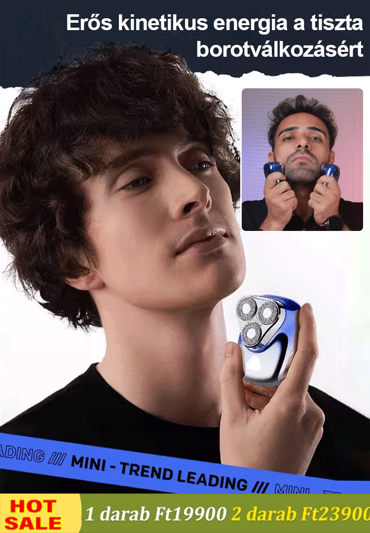 Hordozható intelligens borotva