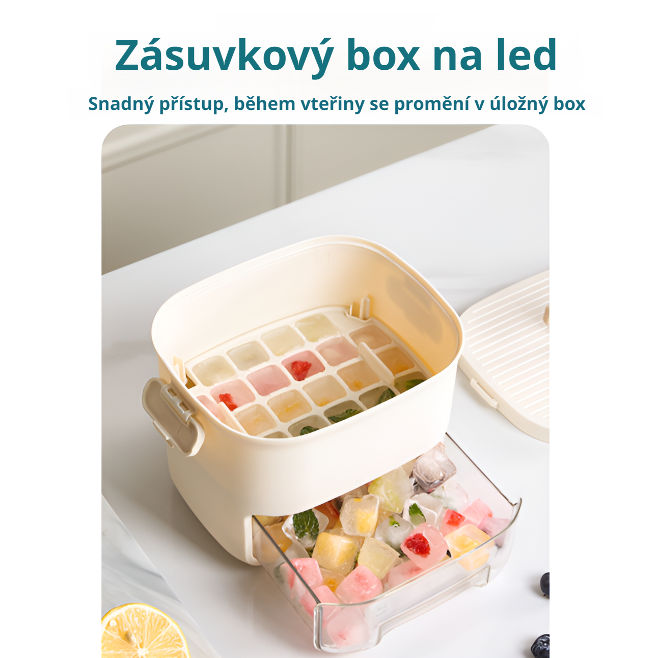 Easy to clean and reusable ice cube tray