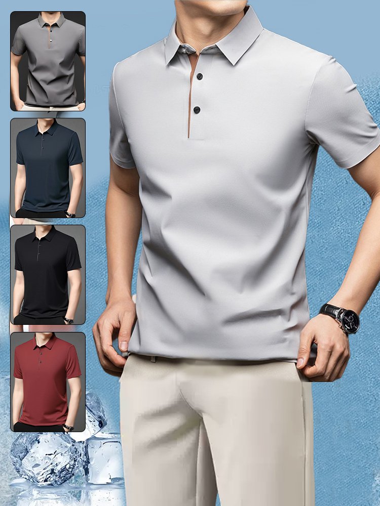 接触冷感ポロシャツ