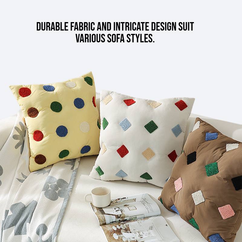 Living room sofa three-dimensional embroidered pillow