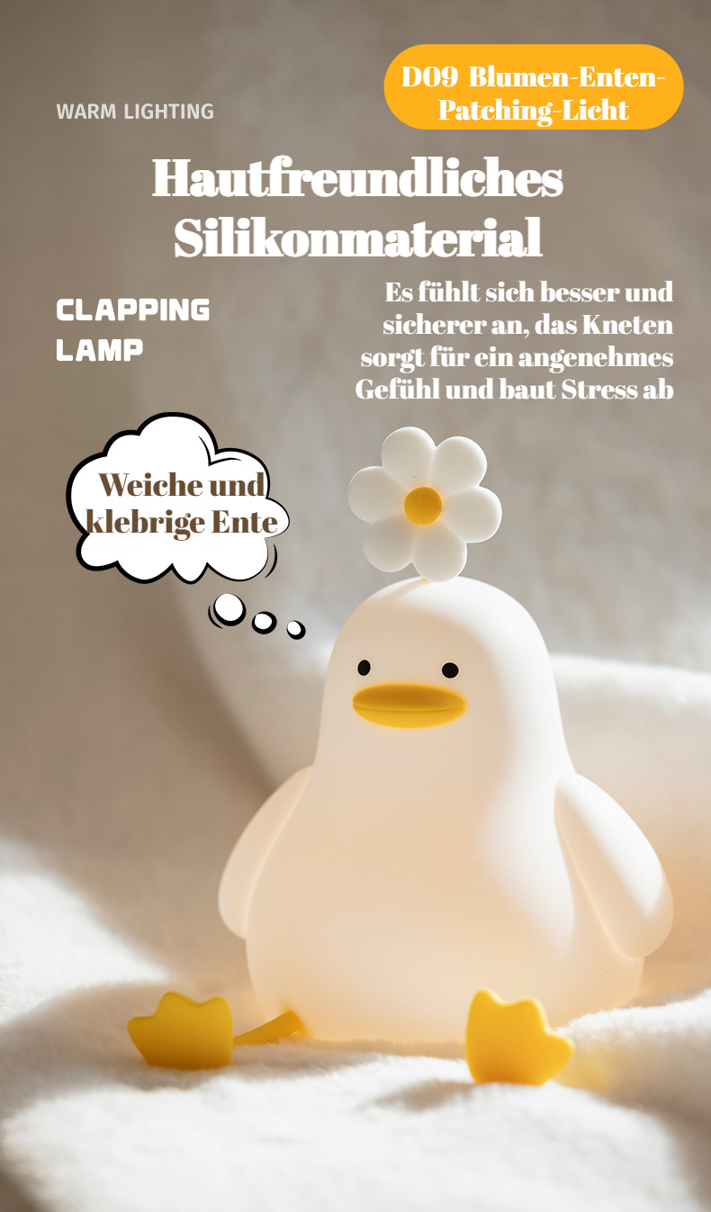 Kinder Nachtlicht Blume Ente mit Touch-Sensor