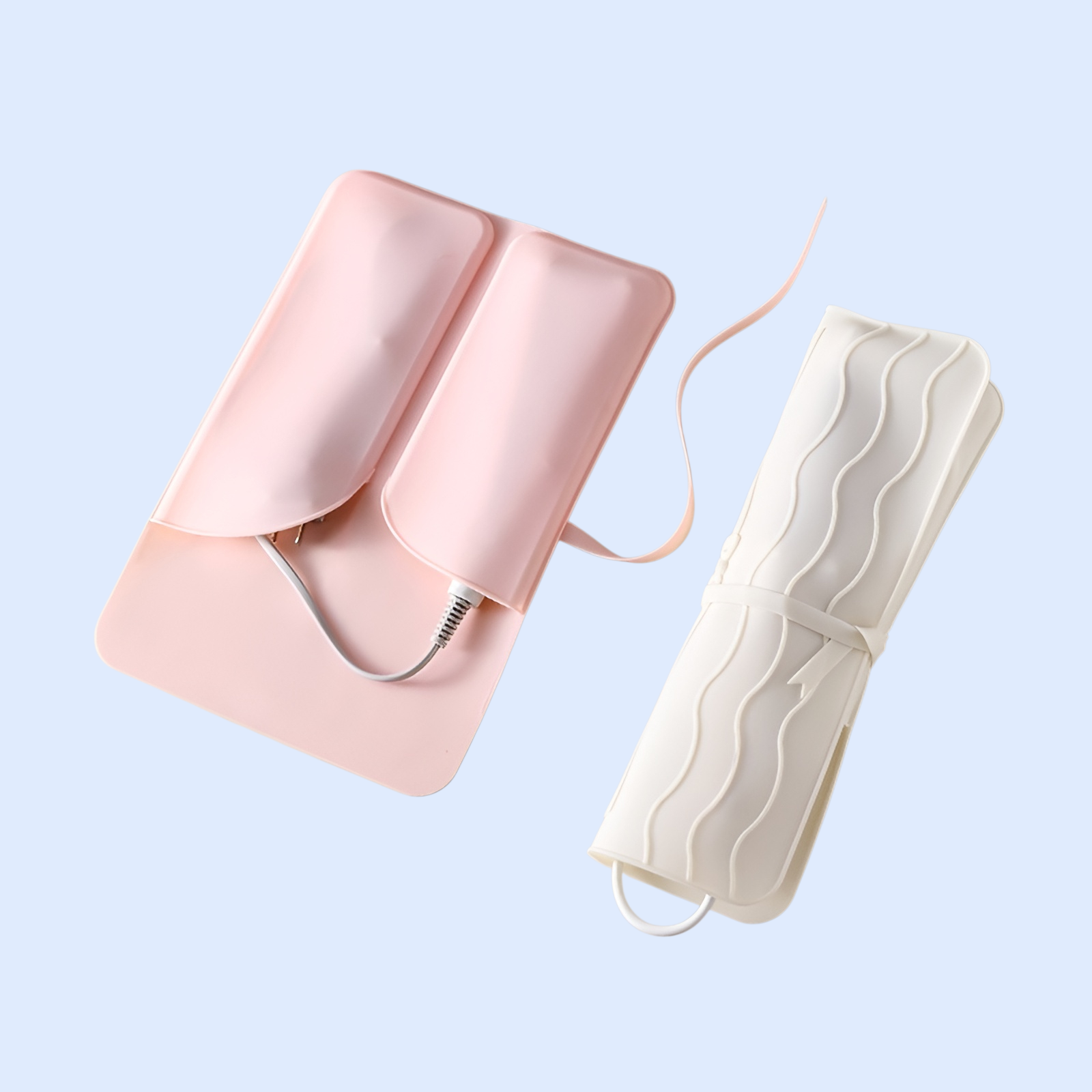 ヘアアイロン収納バッグ シリコン製 断熱・やけど防止 旅行用・家庭用