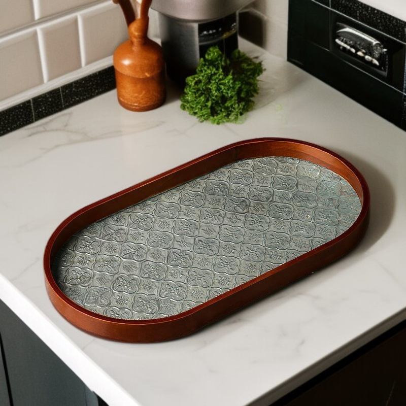 صندوق تخزين مفاتيح خشبي بنمط بيجونيا