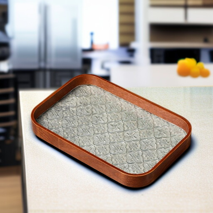 صندوق تخزين مفاتيح خشبي بنمط بيجونيا