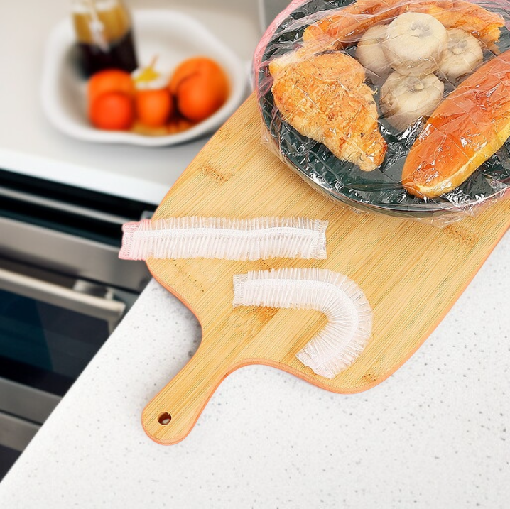 귀여운 토끼 만화 식품 등급 플라스틱 랩 다용도 일회용 플라스틱 랩 (100매)