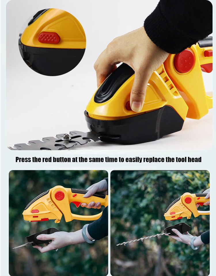 Tragbare elektrische Gartenschere mit LithiumBatterie für den Haushalt multifunktionales kleines Hec