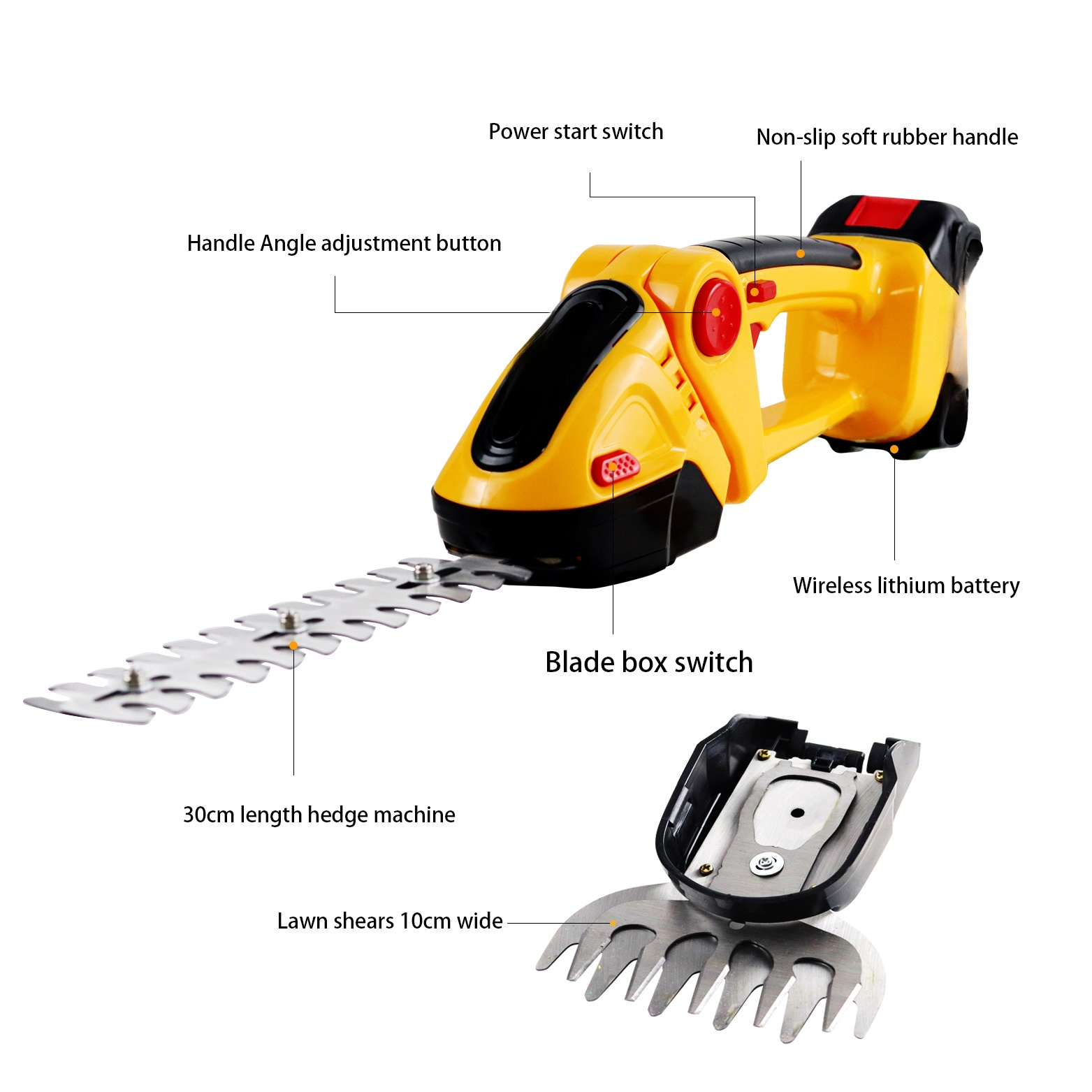 Tragbare elektrische Gartenschere mit LithiumBatterie für den Haushalt multifunktionales kleines Hec
