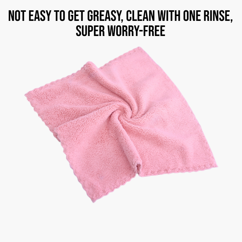 Kitchen coral fleece dishcloth