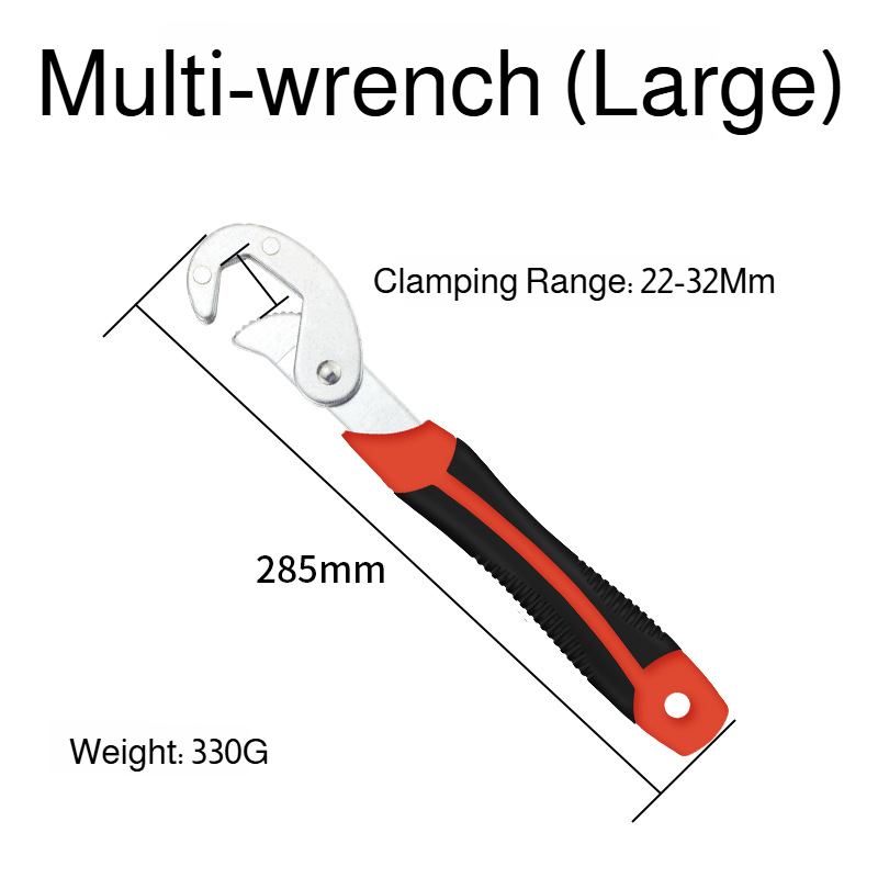 Multifunctional wrench pipe clamp movable plate bathroom movable wrench hardware tools