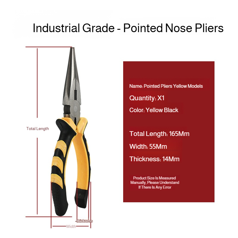 Multifunctional wire cutters 8 inch 6 inch 45 steel industrial grade labor-saving needle nose pliers
