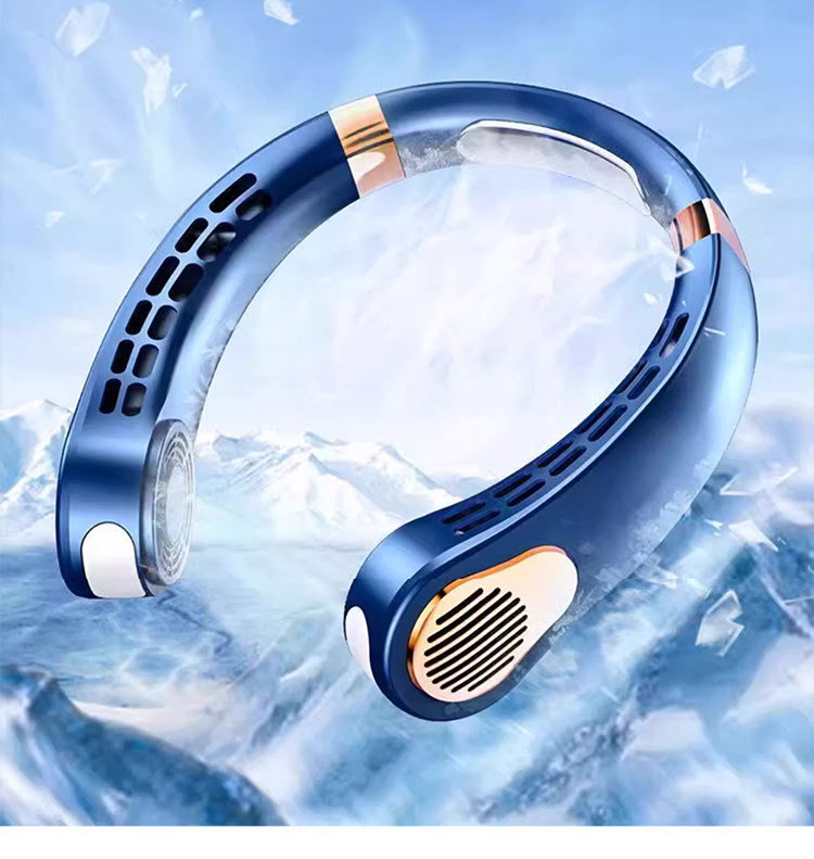 가정용 무음 선풍기 착용 모습