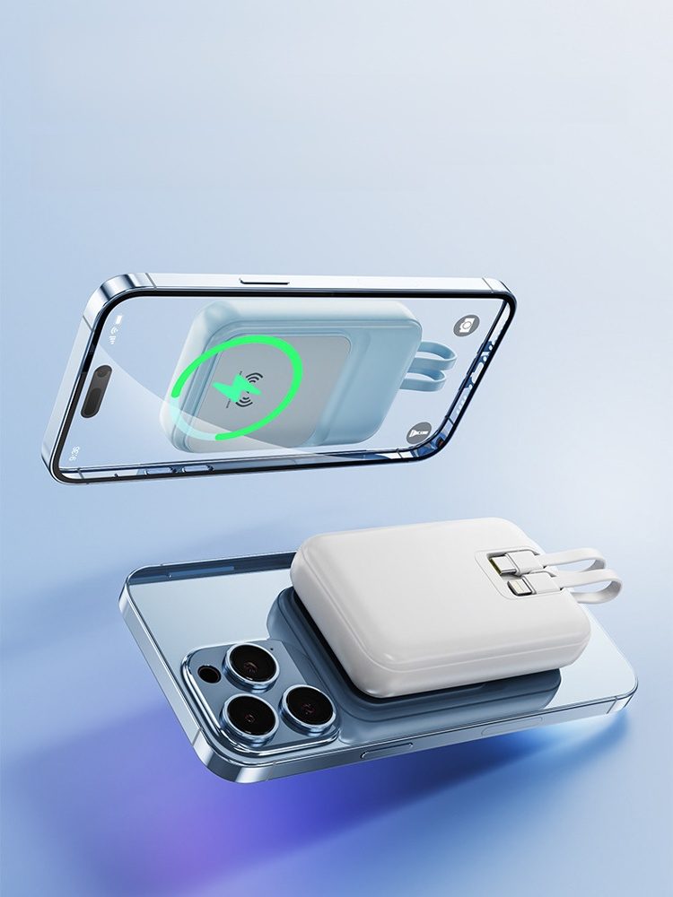 FM-自带线磁吸充电宝20000毫安